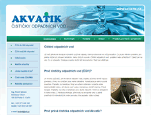 Tablet Screenshot of akvatik.cz